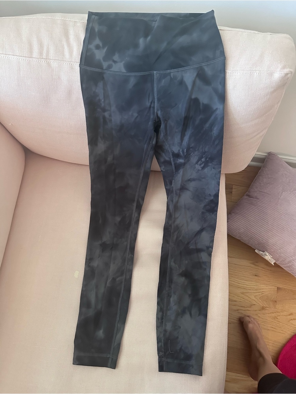lululemon athletica Black Tie-Dye High-Rise Leggings
